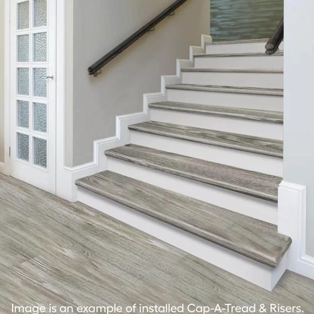 Turn Gris 1-11/16 In. T X 12-1/8 In. W X 47 In. L For Stairs 1 In. T Stair Tread And Reversible Riser Kit By Cap A Tread | * Flash Sale