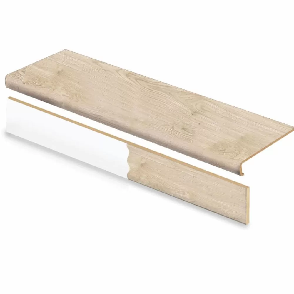 Vale View Oak Stair Tread & Reversible Riser Kit 47 In. L X 12-1/8 In. W X 2-3/16 In. T For Stairs 1-1/8″ To 1-3/4″ T By Cap A Tread | * Outlet