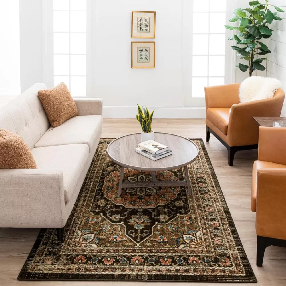 Vernazza Brown 6 Ft. X 9 Ft. Area Rug By Mohawk Home | * Store