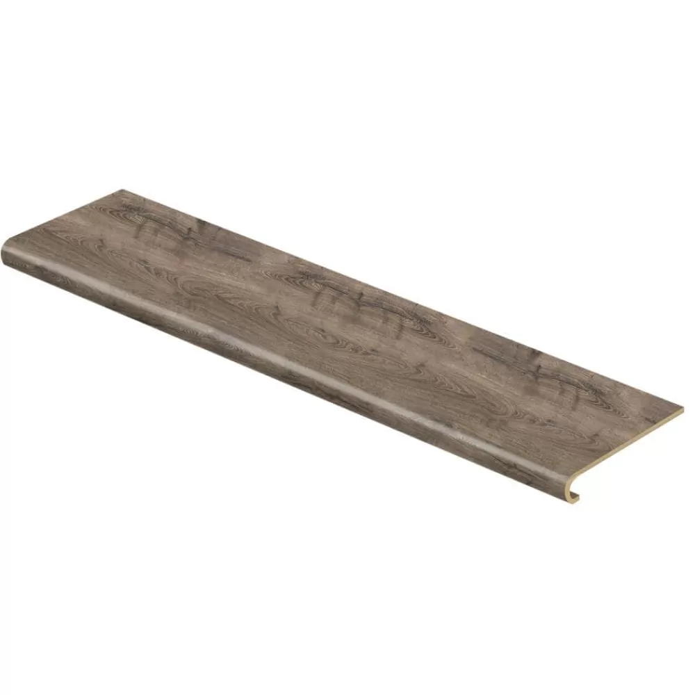 Vintage Pewter Oak 47 In. Length X 12-1/8 In. Wide X 1-11/16 In. Thick Laminate To Cover Stairs 1 In. Thick By Cap A Tread | * Sale