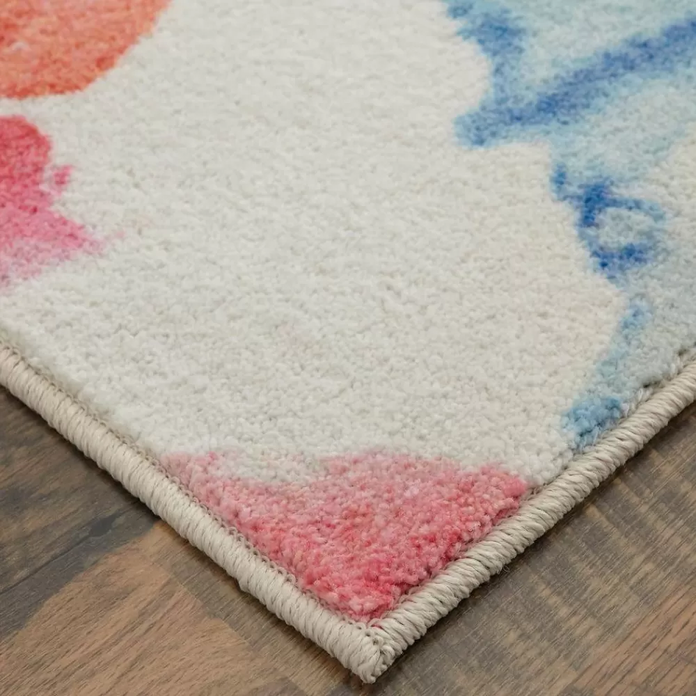 Watercolor Bouquet Cream 5 Ft. X 8 Ft. Floral Area Rug By Mohawk Home | * Store