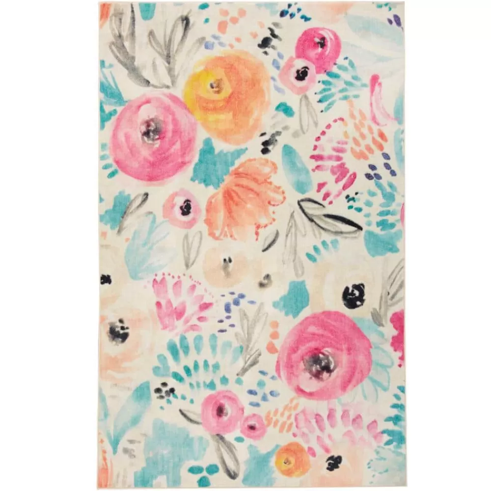 Watercolor Floral Multi 8 Ft. X 10 Ft. Floral Area Rug By Mohawk Home | * Best