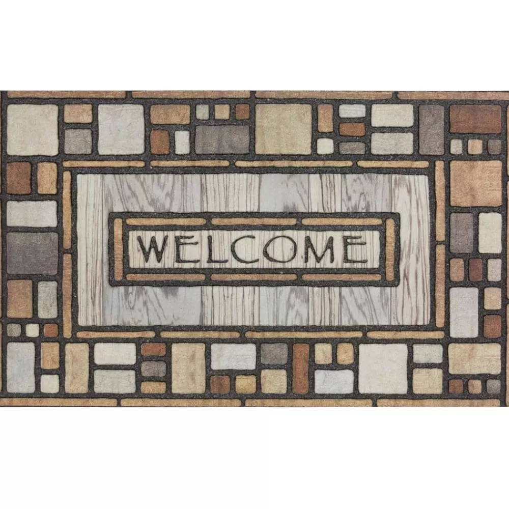 Welcome Drifted Nature 23 In. X 35 In. Doorscapes Estate Mat By Mohawk Home | * Best