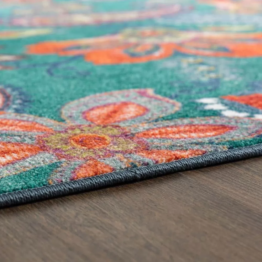 Whinston Teal 6 Ft. X 9 Ft. Paisley Area Rug By Mohawk Home | * Shop