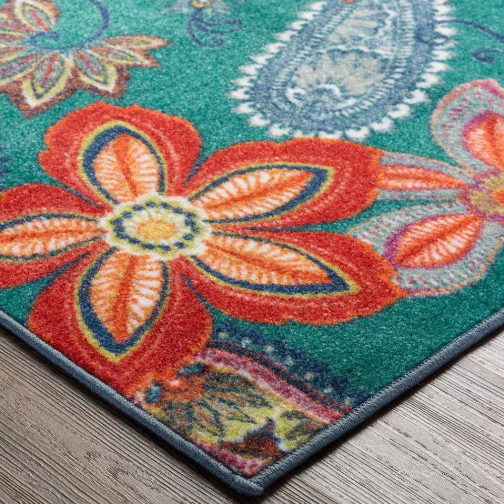 Whinston Teal 6 Ft. X 9 Ft. Paisley Area Rug By Mohawk Home | * Shop