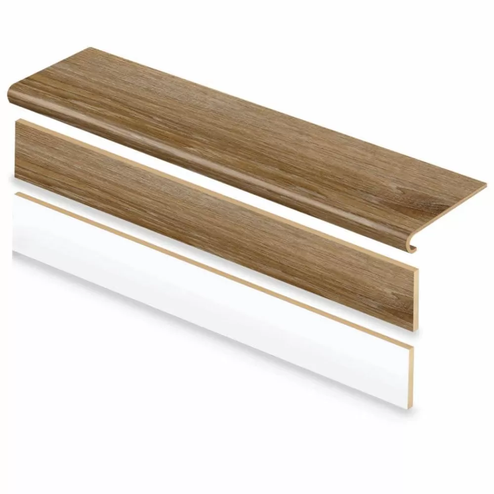 Woodacres Oak/Deerbrook Trail Stair Tread & Reversible Riser Kit 47 In. L X 12-1/8 In. W X 1-11/16 In. T For 1 In. Thick By Cap A Tread | * Discount