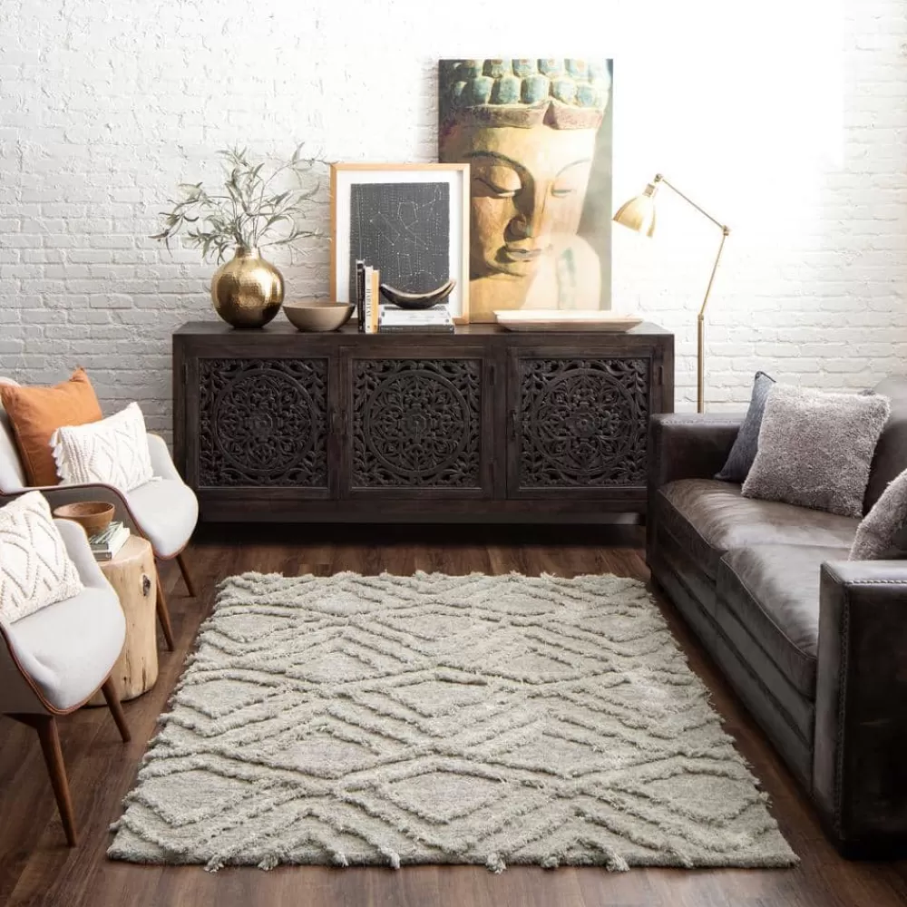 Zafi Gray 7 Ft. X 10 Ft. Shag Area Rug By Mohawk Home | * Store